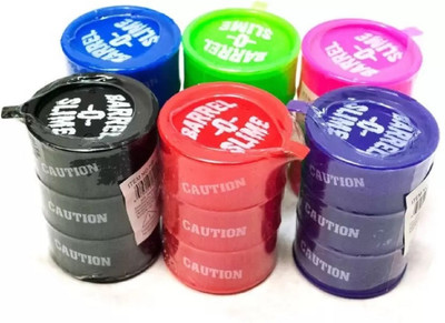 

Kanchan Toys Barrel O Slime Slimey Toys, (Pack of 6) Multicolor Putty Toy