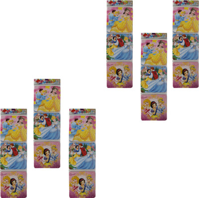 

Aarvi Set of 3 Pieces Princess Character Puzzle Birthday Return Gift for Kids (Pack of 12 Sets)(12 Pieces)
