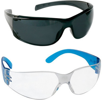 

Vezual Black & Clear Scratch Resistance, Hard Coated, UV Protected for Power Tool, Welding, Laboratory, Wood-working Safety Goggle(Free-size)