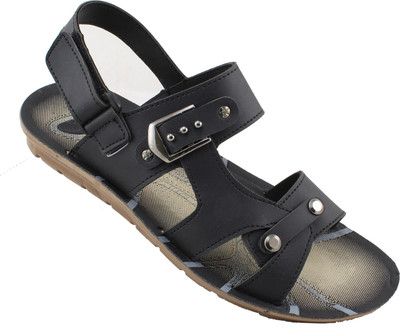 

Claptrap Men Black Sports Sandals