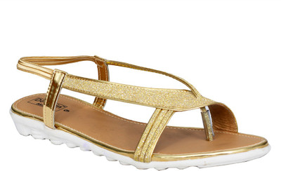 

Dolphin Miles Women Gold Flats