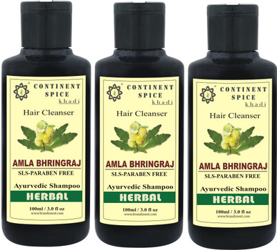 

Continent Spice Khadi Amla & Bhringraj Herbal Hair Cleanser (SLS & Paraben Free) CS682005(300)