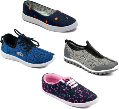 

Asian Women Casual & Running Shoes Combo Pack of 4 Walking Shoes For Women(Multicolor
