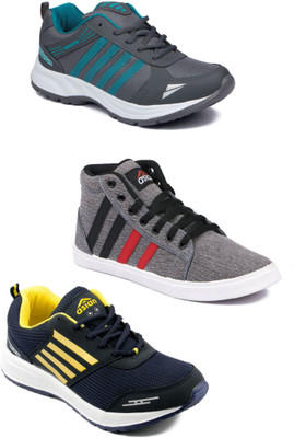 

Asian Men Casual & Running Shoes Combo Pack of 3 Walking Shoes For Men(Multicolor