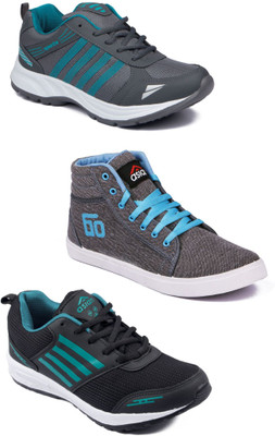 

Asian Men Casual & Running Shoes Combo Pack of 3 For Men(Multicolor