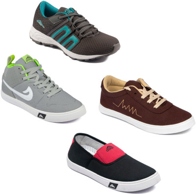 

Asian Men Casual & Running Shoes Combo Pack of 4 Running Shoes For Men(Multicolor