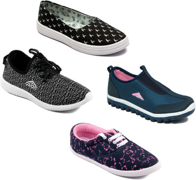 

Asian Women Casual & Running Shoes Combo Pack of 4 Casuals For Women(Multicolor