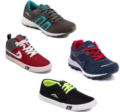 

Asian Men Casual & Running Shoes Combo Pack of 4 Running Shoes For Men(Multicolor