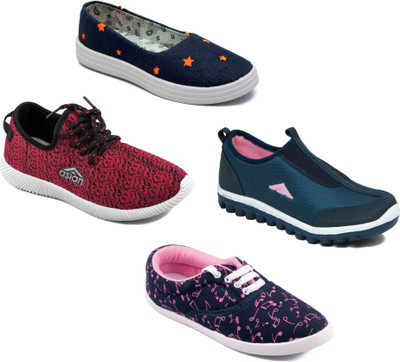 

Asian Women Casual & Running Shoes Combo Pack of 4 Walking Shoes For Women(Multicolor