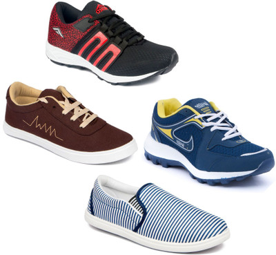 

Asian Men Casual & Running Shoes Combo Pack of 4 Running Shoes For Men(Multicolor