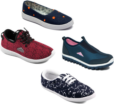 

Asian Women Casual & Running Shoes Combo Pack of 4 Walking Shoes For Women(Multicolor