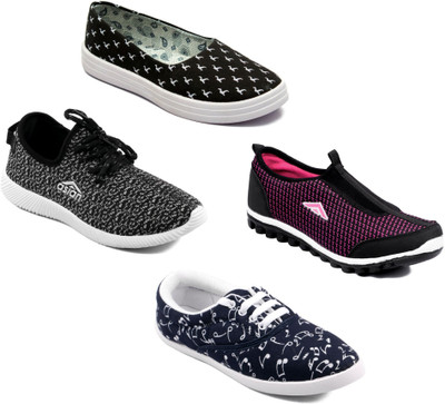 

Asian Women Casual & Running Shoes Combo Pack of 4 Walking Shoes For Women(Multicolor
