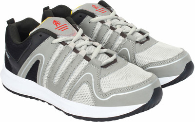 

NRGY Go Run Running Shoes For Men(Grey, Black, Lgrey::black