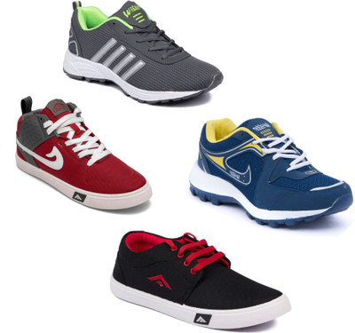 

Asian Men Casual & Running Shoes Combo Pack of 4 Running Shoes For Men(Multicolor