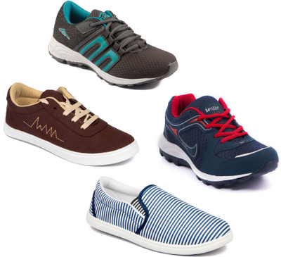 

Asian Men Casual & Running Shoes Combo Pack of 4 Running Shoes For Men(Multicolor