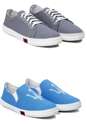 

Paduki 6034 Combo Sneakers For Women(Grey, Blue