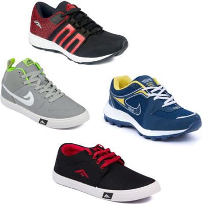 

Asian Men Casual & Running Shoes Combo Pack of 4 Running Shoes For Men(Multicolor