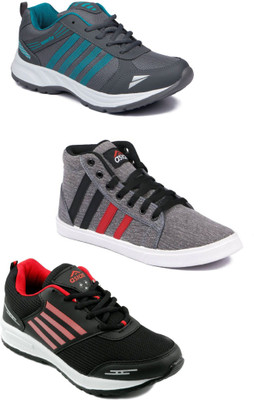 

Asian Men Casual & Running Shoes Combo Pack of 3 Running Shoes For Men(Multicolor
