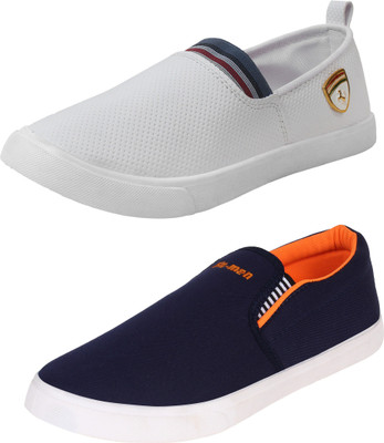 

SHOEFLY Multicolor Combo-(2)-486-717 Slip On Sneakers For Men(Multicolor