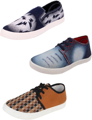 

Camfoot Multicolor Combo-(3)-709-689-693 Casuals For Men(Multicolor