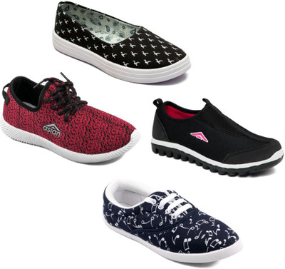 

Asian Women Casual & Running Shoes Combo Pack of 4 Walking Shoes For Women(Multicolor