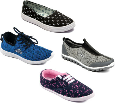 

Asian Women Casual & Running Shoes Combo Pack of 4 Walking Shoes For Women(Multicolor