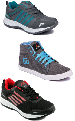 

Asian Men Casual & Running Shoes Combo Pack of 3 Running Shoes For Men(Multicolor
