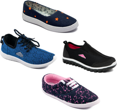 

Asian Women Casual & Running Shoes Combo Pack of 4 Walking Shoes For Women(Multicolor