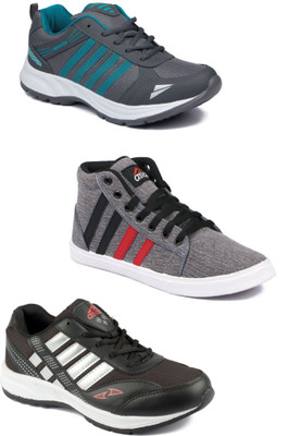 

Asian Men Casual & Running Shoes Combo Pack of 3 For Men(Multicolor