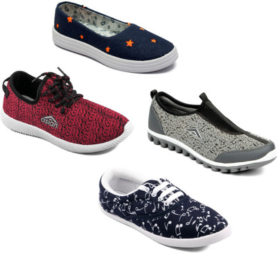 

Asian Women Casual & Running Shoes Combo Pack of 4 Walking Shoes For Women(Multicolor