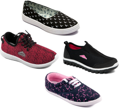 

Asian Women Casual & Running Shoes Combo Pack of 4 Walking Shoes For Women(Multicolor