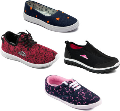 

Asian Women Casual & Running Shoes Combo Pack of 4 Walking Shoes For Women(Multicolor