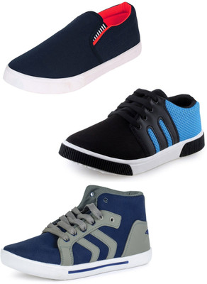 

World Wear Footwear Multicolor Combo-(3)-347-114-1002 Sneakers For Men(Multicolor