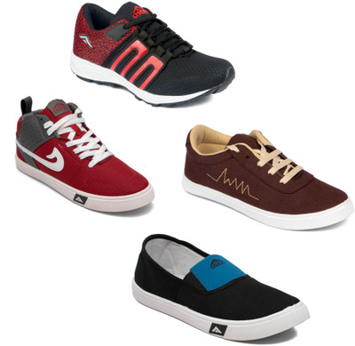

Asian Men Casual & Running Shoes Combo Pack of 4 Running Shoes For Men(Multicolor