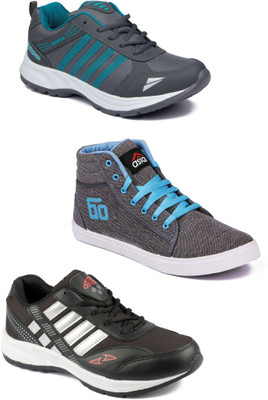 

Asian Men Casual & Running Shoes Combo Pack of 3 Running Shoes For Men(Multicolor