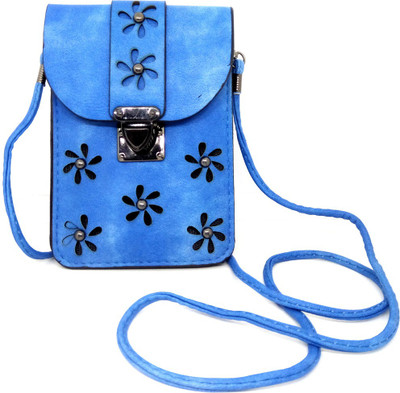 

VShine Girls Casual Blue Leatherette Sling Bag
