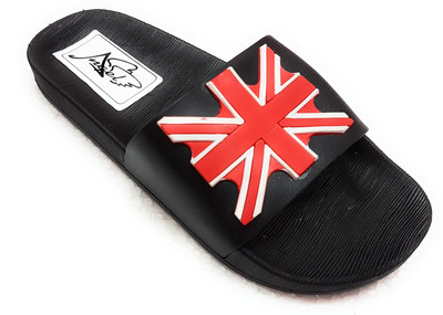 

Angel Fashion British 077 Slipper Slides, Black