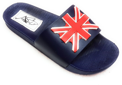 

Angel Fashion British 077 Slipper Slides, Blue