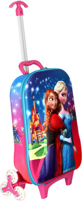 

KeepCart Telescope Handle 3D Design Children's Trolley Bag Small Travel Bag - LxBxH : 32x12x71cm(Multicolor)