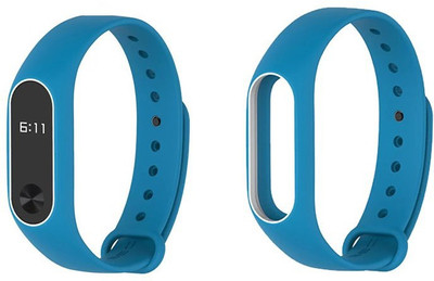 

Veronic Mi band HRX Strap & Mi band 2 strap DualColor Strap Smart Band Strap(Blue), Blue white