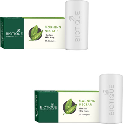 

BIOTIQUE BIO MORNING NECTAR SKIN SOAP FLAWLESS SKIN SOAP 150g(300 g, Pack of 2)
