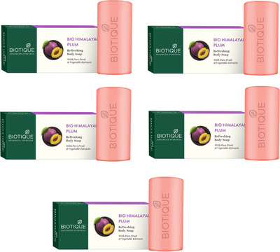 

BIOTIQUE BIO HIMALYAN PLUM BODY CLEANSER REFRESHING BODY SOAP WITH PURE FRUIT & VEGETABLE EXTRACTS 150GM(750 g, Pack of 5)