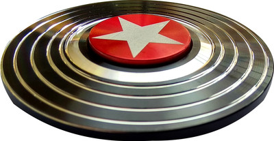 

S.Blaze Red & Black Metal Rounded Captain America Avenger Shield Fidget Spinner Toy for Kids & Adults(Multicolor)