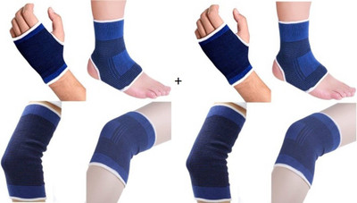 

H D Enterprise COMBO4U 2IN1 KNEE Palm, Elbow & Ankle Support(Blue