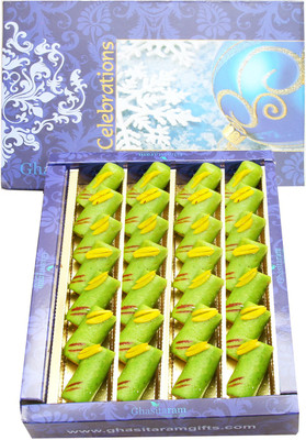 

Ghasitaram Gifts Sugarfree Kaju Pista Roll(800 g, Box)