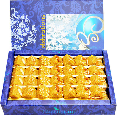 

Ghasitaram Gifts Nani's Special Besan Barfi(800 g, Box)