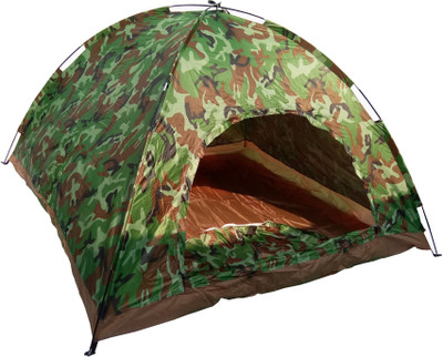 

laxenterprise ARMY OUTDOOR & HIKING TENT Tent - For 6(Brown), Brown;green