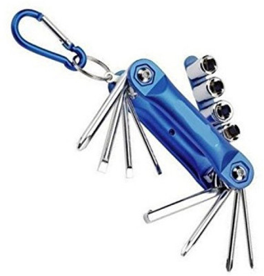 

Insasta 12 In 1 12 pc Socket & Screwdriver Camping & Hiking Bike Bicycle Multi Repair Tool Kit