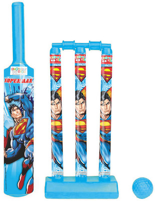

Superman Kids First Cricket Set with Bat & Ball, 3 Wickets, Base and Bail Cricket Kit