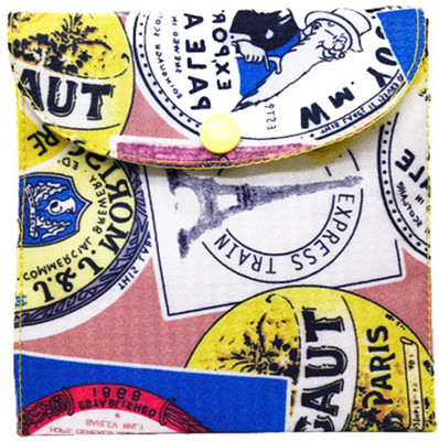 

Meher Collection Cosmetic Pouch(Multicolor, Yellow, Pink), Pink printed;yellow lining